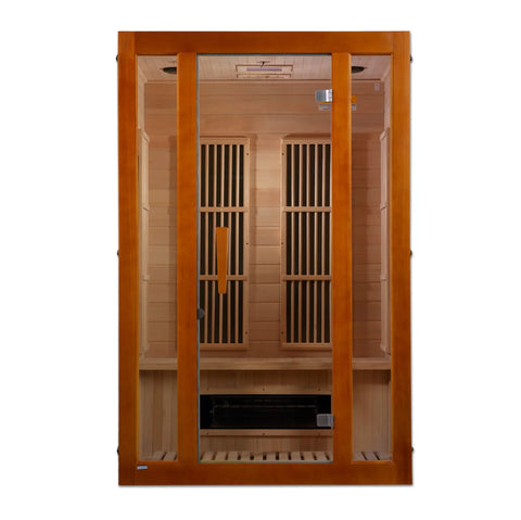 GoldenDesigns MX-J206-02S Maxxus 2-Person Low EMF FAR Infrared Sauna (New) Image 2