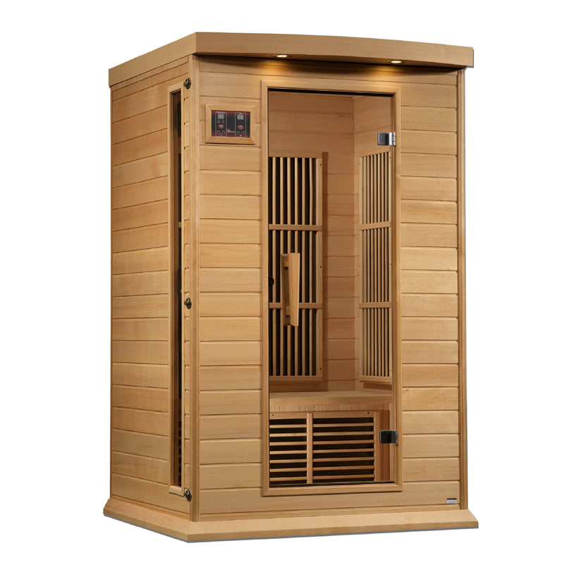 GoldenDesigns MX-K206-01-ZF Hemlock Maxxus 2 Person Near Zero EMF FAR Infrared Sauna (New)