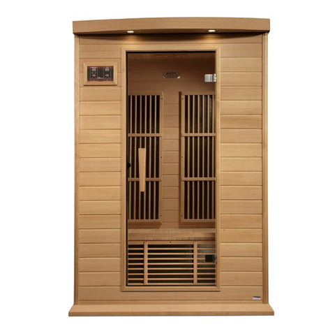 GoldenDesigns MX-K206-01-ZF Hemlock Maxxus 2 Person Near Zero EMF FAR Infrared Sauna (New) Image 2