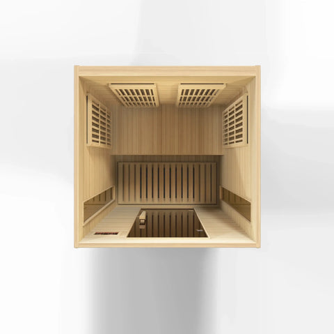 GoldenDesigns MX-K206-01 Hemlock LEMF Maxxus Far IR Sauna (New) Image 6