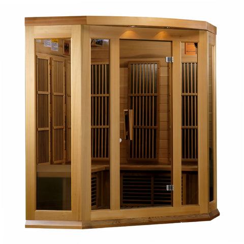 GoldenDesigns MX-K356-01 Red Cedar LEMF Maxxus Far IR Sauna (New) Image