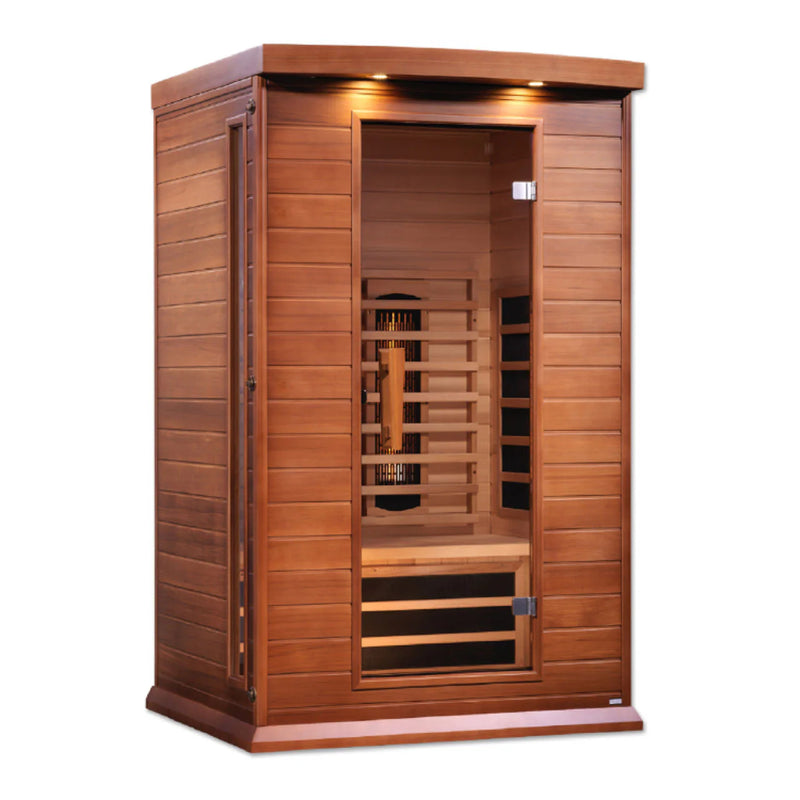 GoldenDesigns MX-M206-01-FS CED Canadian Red Cedar Maxxus 2 Person Full Spectrum Infrared Sauna (New)