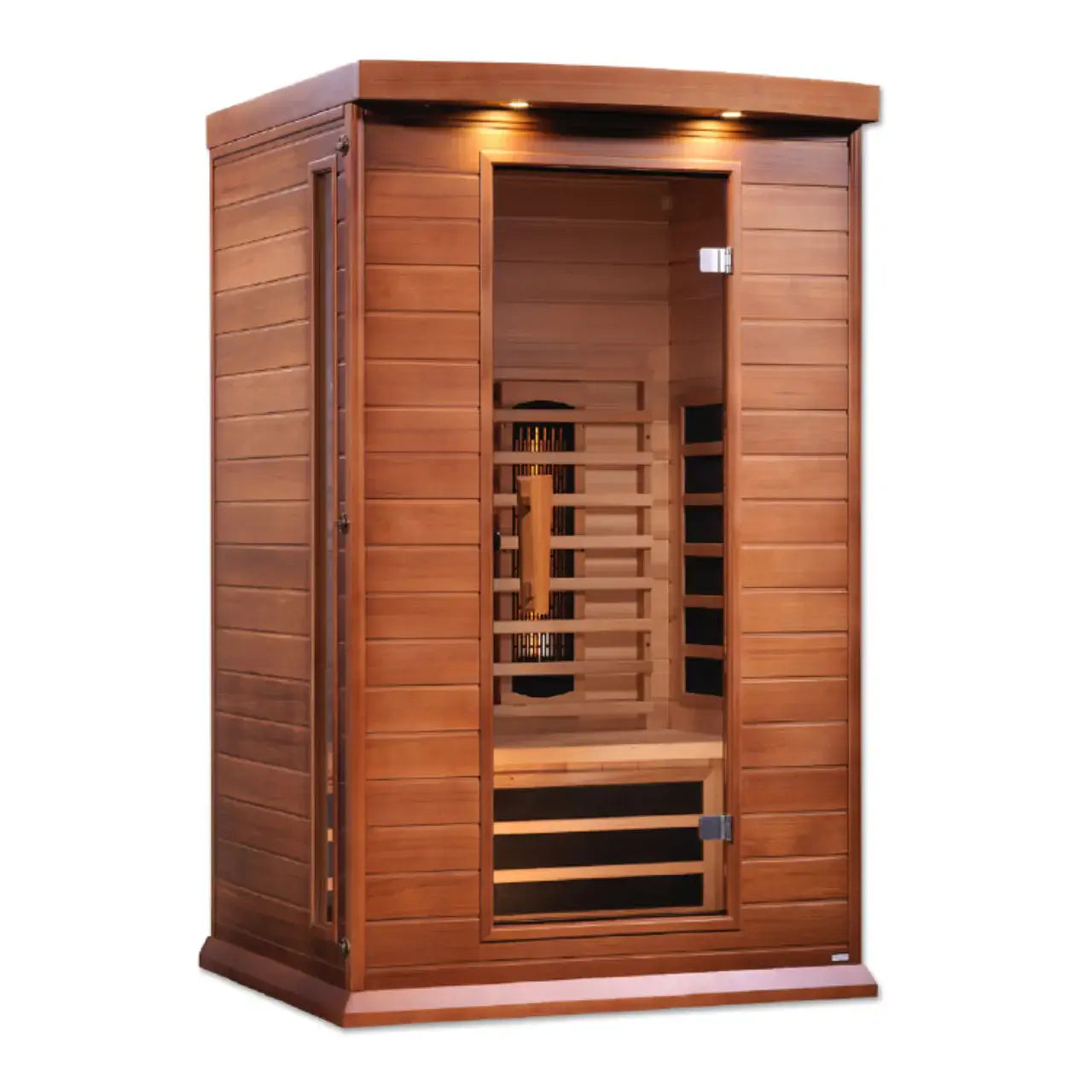 GoldenDesigns MX-M206-01-FS CED Canadian Red Cedar Maxxus 2 Person Full Spectrum Infrared Sauna (New) Image