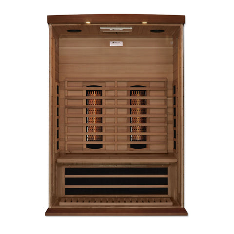 GoldenDesigns MX-M206-01-FS CED Canadian Red Cedar Maxxus 2 Person Full Spectrum Infrared Sauna (New)