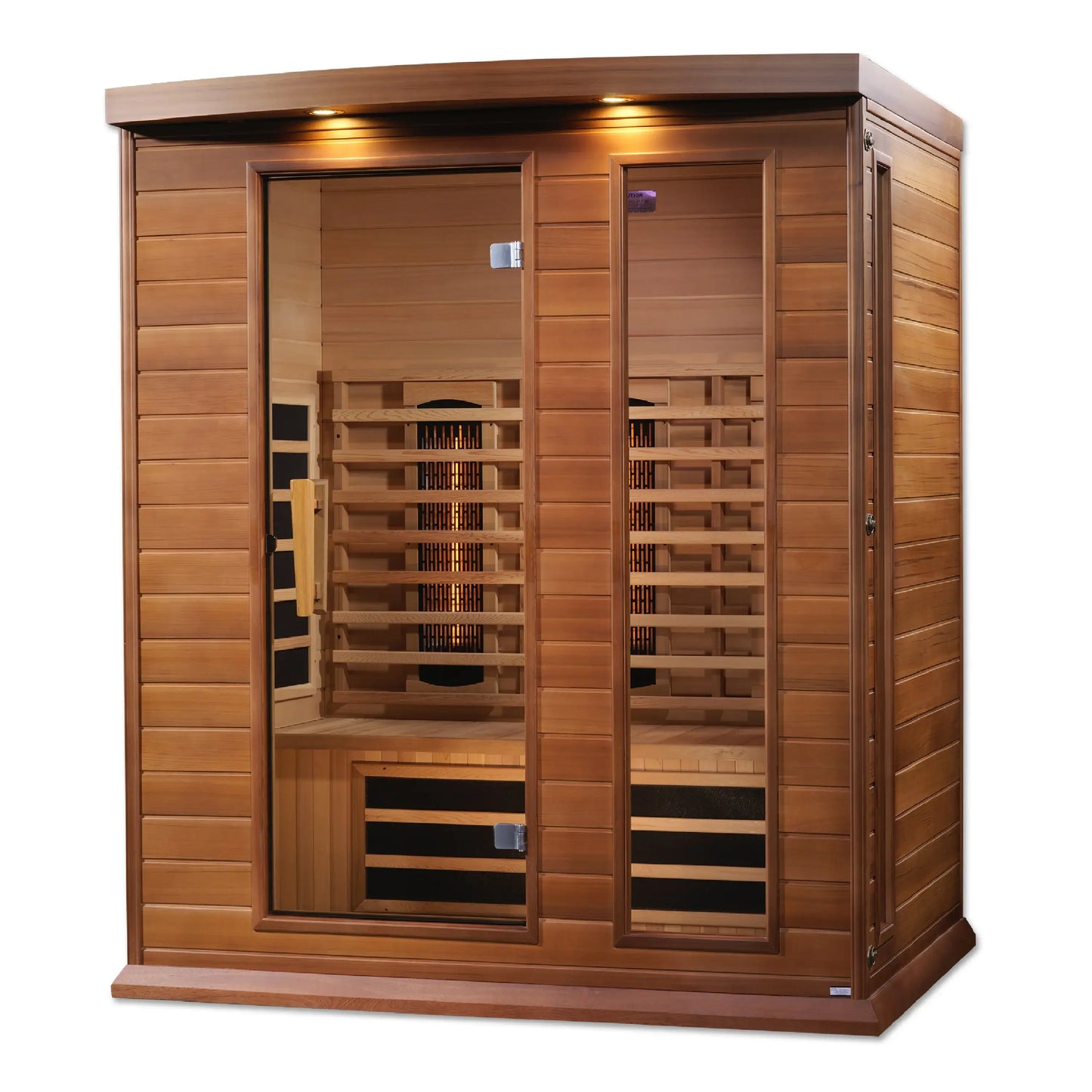GoldenDesigns MX-M306-01-FS CED Canadian Red Cedar Maxxus 3 Person Full Spectrum Infrared Sauna (New) Image 3