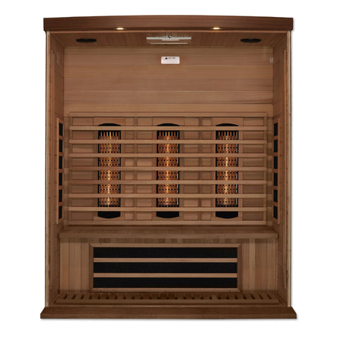 GoldenDesigns MX-M306-01-FS CED Canadian Red Cedar Maxxus 3 Person Full Spectrum Infrared Sauna (New)