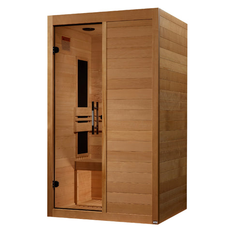 GoldenDesigns S-Line MX-S206-01 Maxxus Low EMF FAR Infrared Sauna Canadian Hemlock (New)