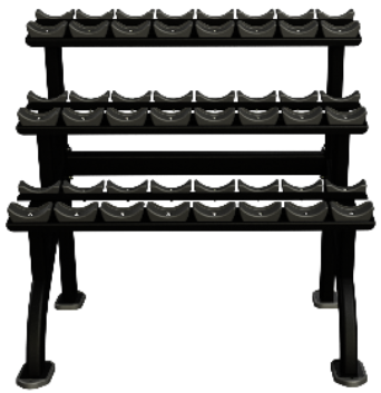 Nautilus Beauty Bell Rack 3 Tier 9NP-R8014-60AAS (New) Image 2