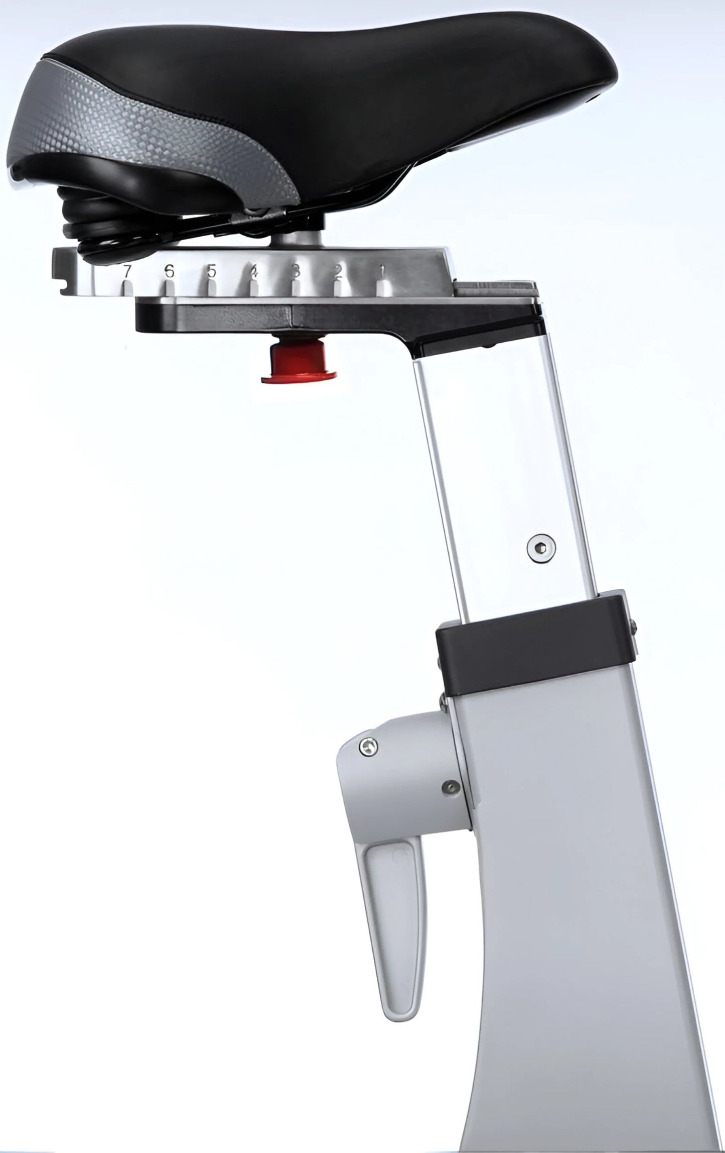 Expresso Fitness S3u Upright Exercise Bike (Remanufactured) - Close Up Seat View