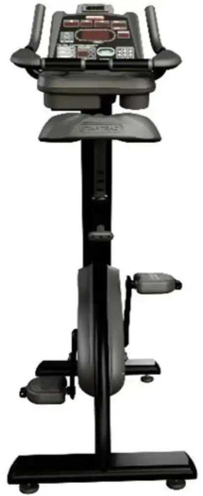 Star Trac S Series Upright Bike w/LCD - Black - Back View