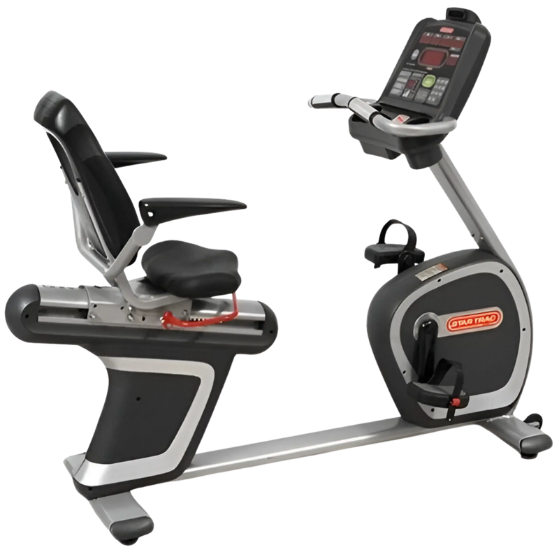 Star Trac S Series Recumbent Bike w/LCD - Silver (Remanufactured) Image