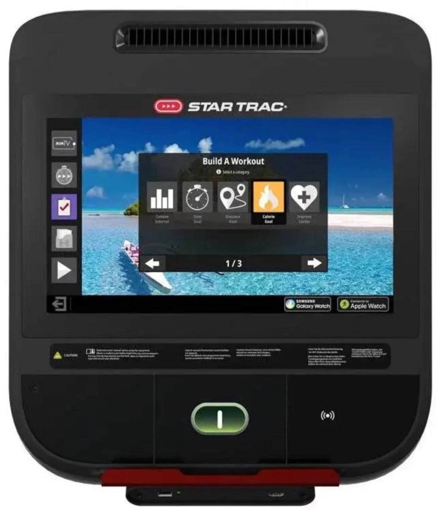Star Trac 4 Series Treadmill w/15" Embedded Display - Black (New)