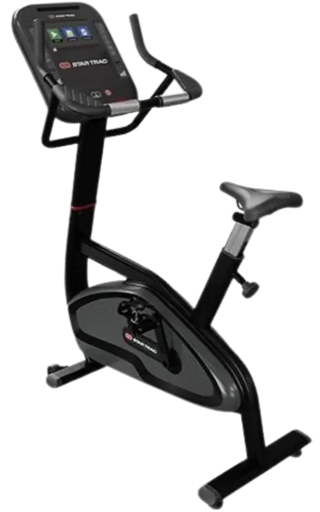 Star Trac 4 Series Upright Bike w/10" Touch Display - Black (New)
