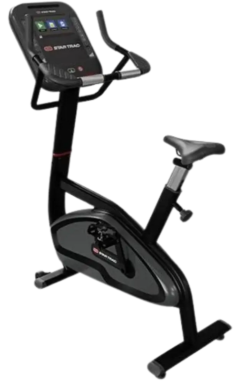 Star Trac 4 Series Upright Bike w/10" Touch Display - Black (New)