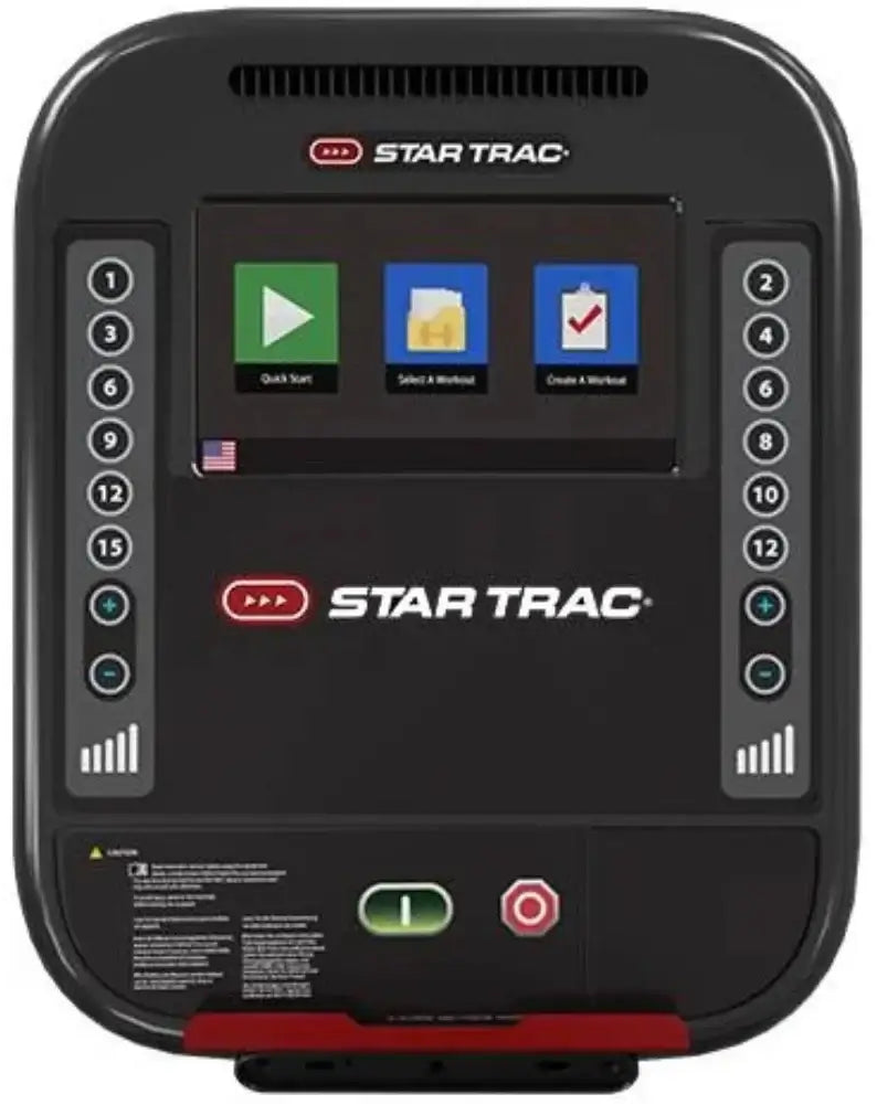 Star Trac 4 Series Upright Bike w/10" Touch Display - Black (New)