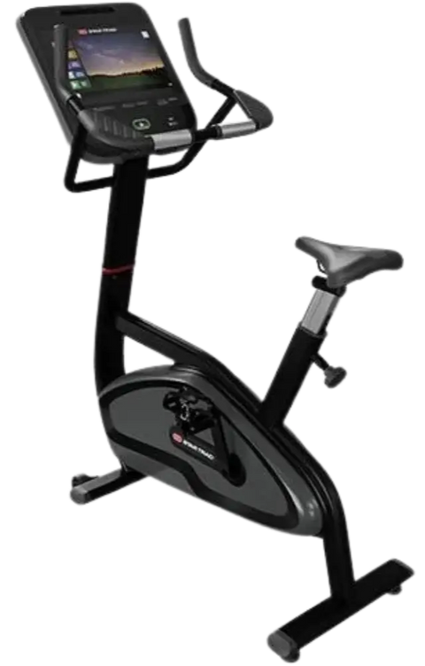 Star Trac 4 Series Upright Bike w/15" Embedded Display - Black (New)