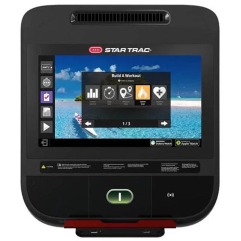 Star Trac 4 Series Upright Bike w/15" Embedded Display - Black (New)