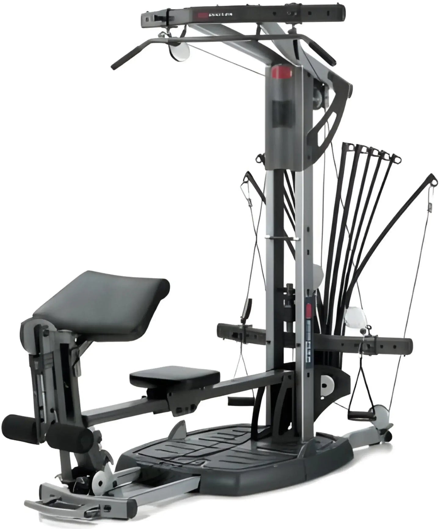 Bowflex - Ultimate 2 Home Gym (Remanufactured) - Close-Up of weight stack and pulley handles from Angled View
