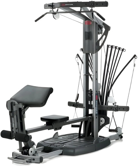 Bowflex - Ultimate 2 Home Gym (Remanufactured) - Close-Up of weight stack and pulley handles from Angled View