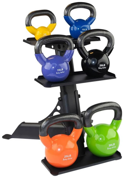 Body Solid GDKR50B 3-Tier Kettlebell Rack (New)
