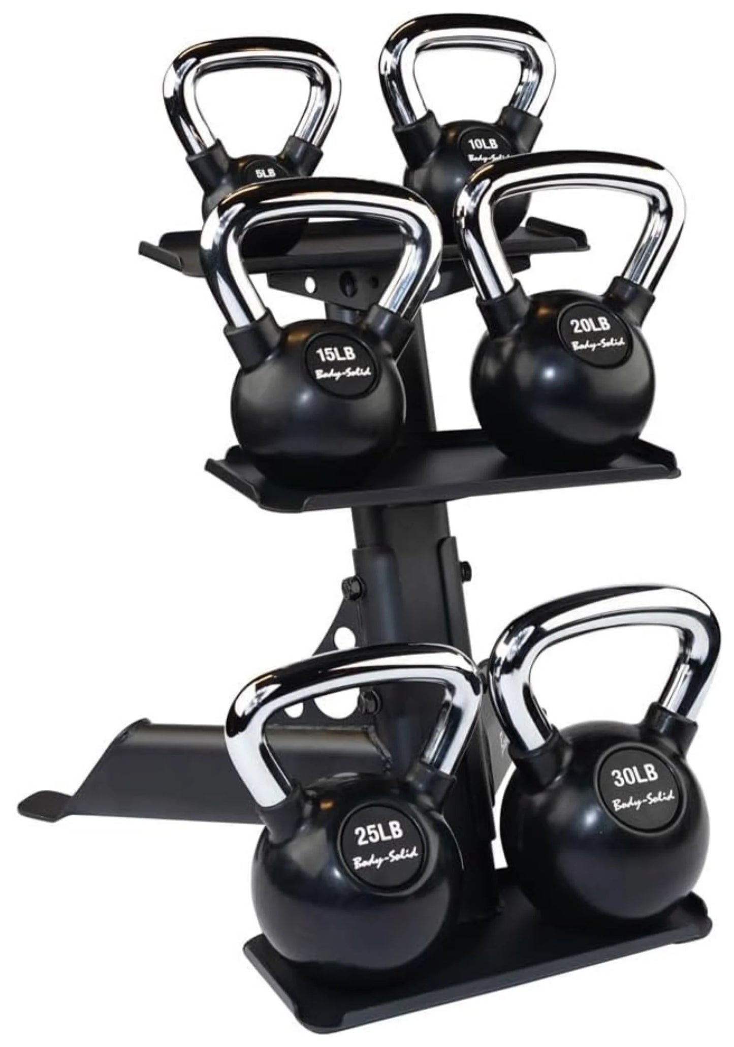 Body Solid GDKR50B 3-Tier Kettlebell Rack (New)