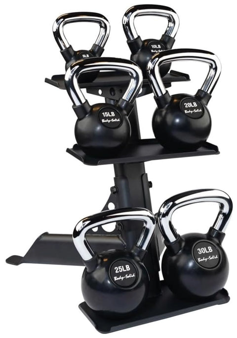 Body Solid GDKR50B 3-Tier Kettlebell Rack (New)