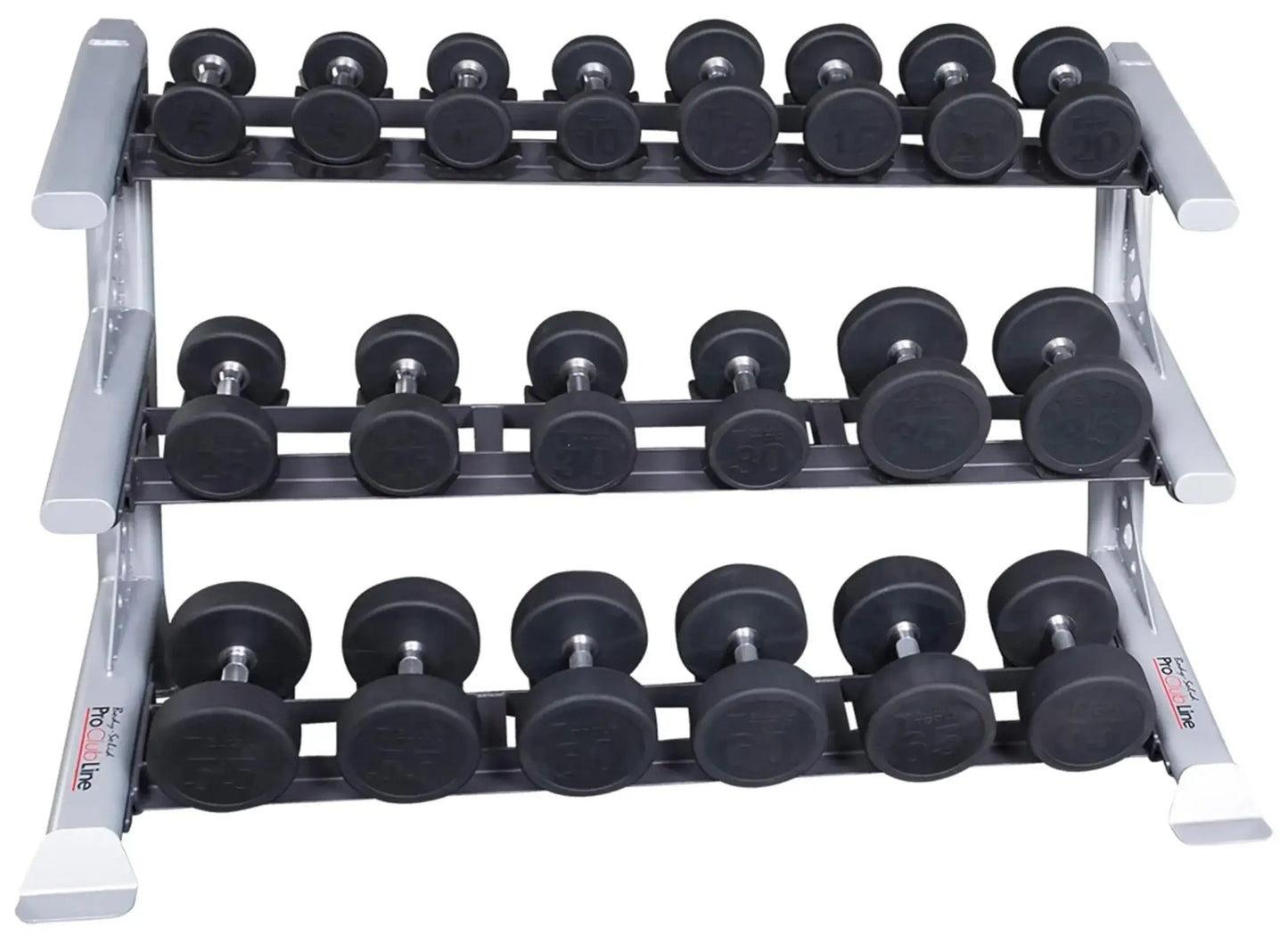 Body Solid SDKR1000SD 3 Tier Saddle Dumbbell Rack (New)