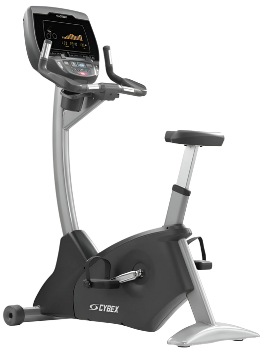 Cybex - 625C Upright Bike w/E3 Console (Remanufactured) - Front Side View
