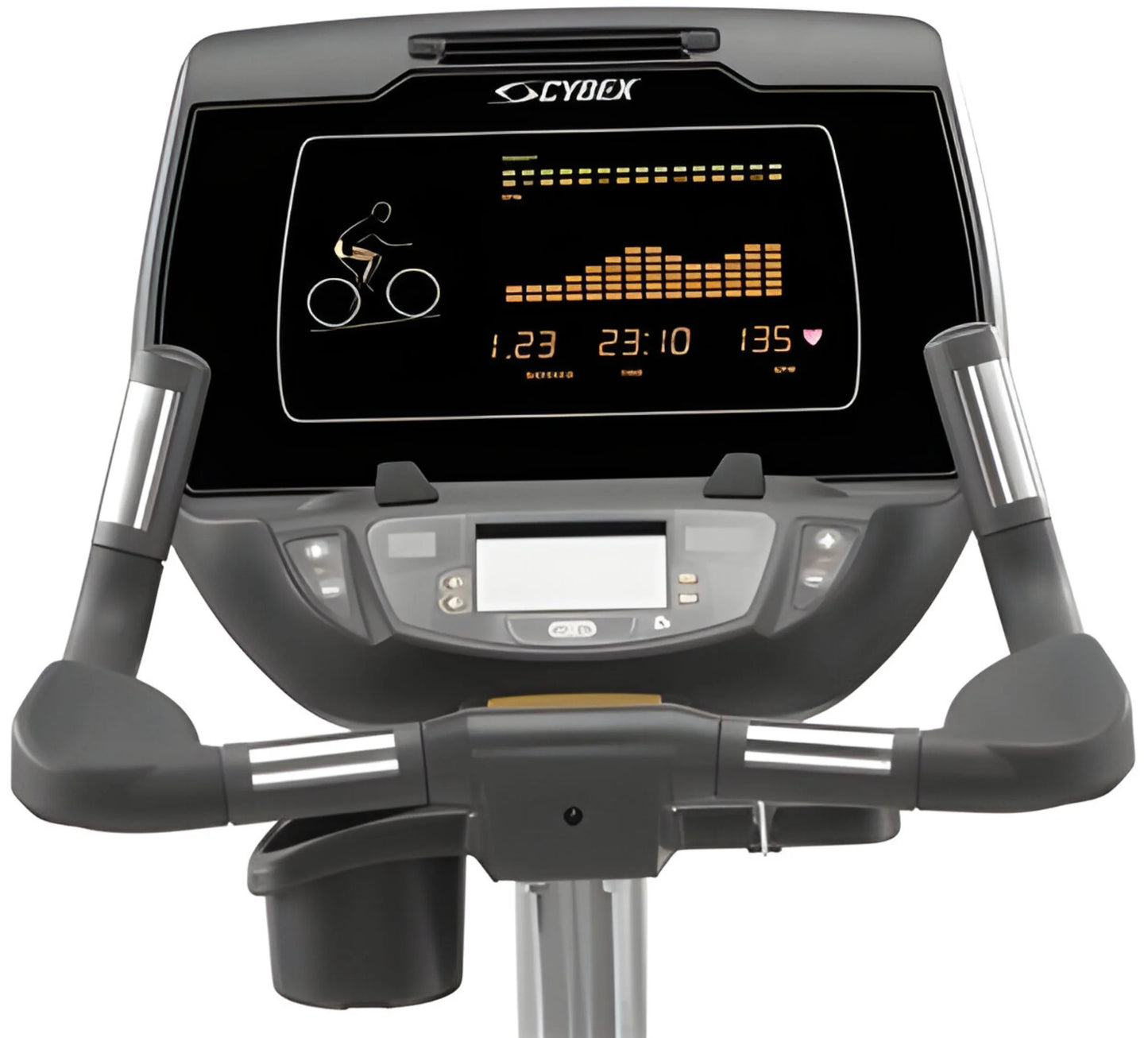 Cybex 770C Upright Fitness Bike (Remanufactured) - Close Up Console View