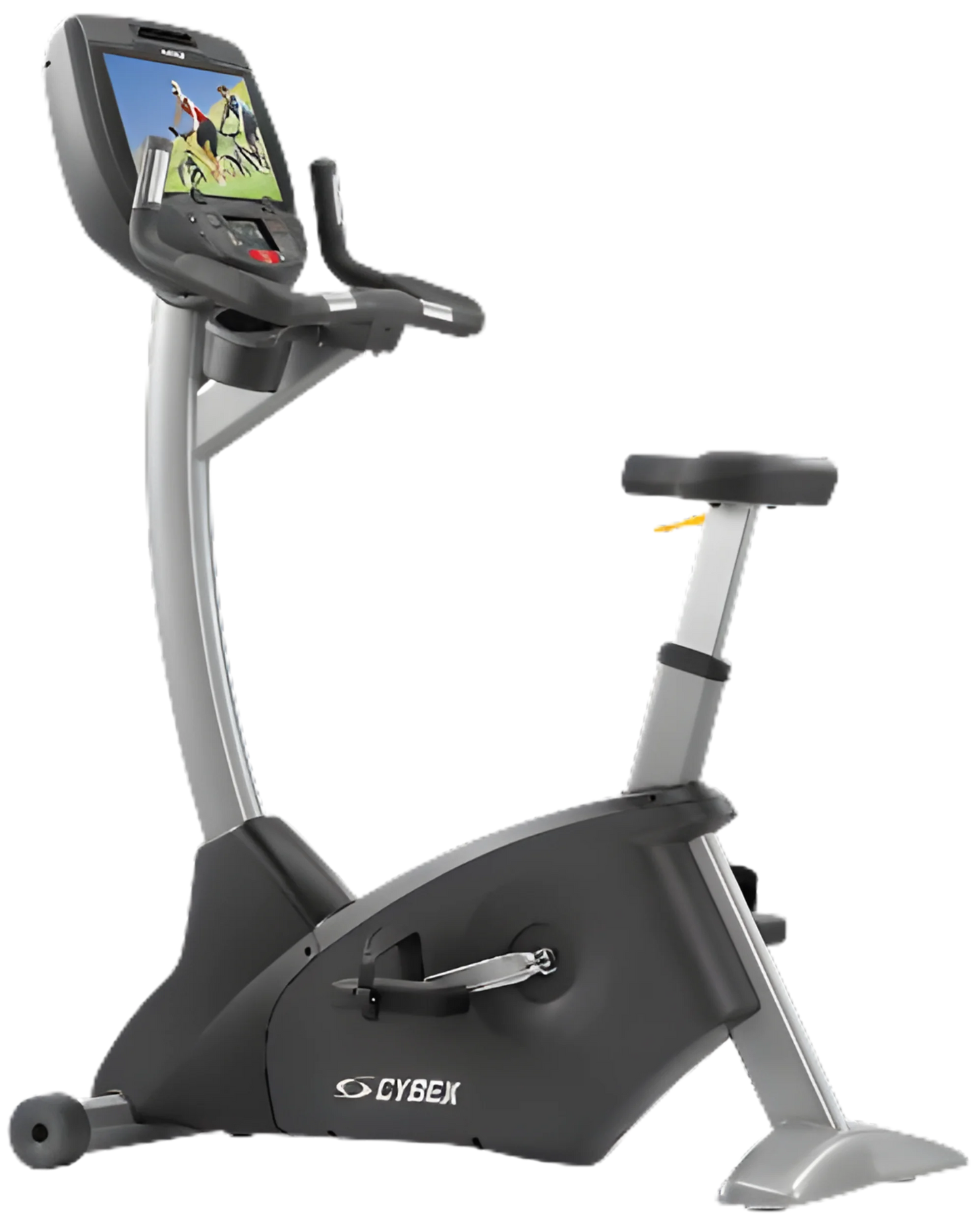 Cybex 770C Upright Bike w/ E3 Console (Remanufactured) - Angled View