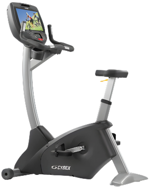 Cybex 770C Upright Bike w/ E3 Console (Remanufactured) - Angled View