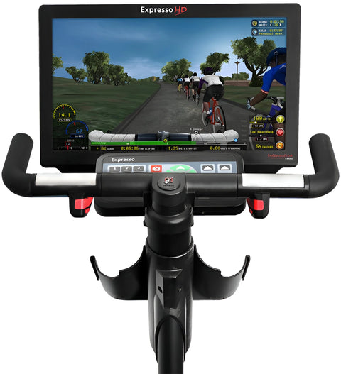 Expresso Fitness HD Upright Bike HDU (Remanufactured) - Close Up Console HD View
