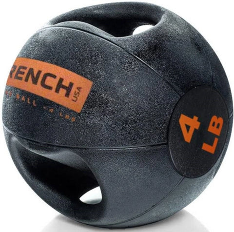 French Fitness Dual Grip Medicine Ball Set of 10 (4 to 30 lbs) (New)