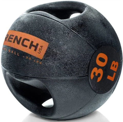 French Fitness Dual Grip Medicine Ball Set of 10 (4 to 30 lbs) (New)