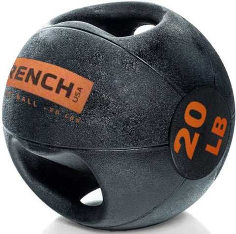 French Fitness Dual Grip Medicine Ball Set of 10 (4 to 30 lbs) (New)
