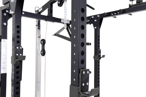 French Fitness Folding Cable Power Rack / Cage - Black (New) Image 24