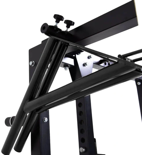 French Fitness Folding Cable Power Rack / Cage - Black (New)