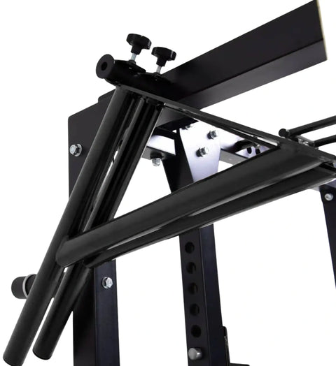 French Fitness Folding Cable Power Rack / Cage - Black (New) Image 14