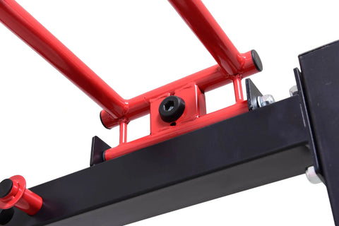 French Fitness Folding Cable Power Rack / Cage, Red/Black (New)