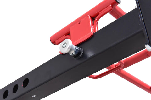 French Fitness Folding Cable Power Rack / Cage, Red/Black (New)