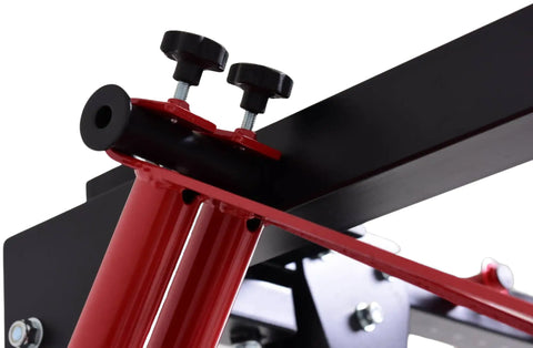French Fitness Folding Cable Power Rack / Cage, Red/Black (New)
