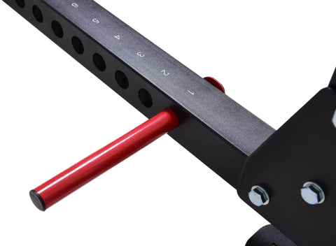 French Fitness Folding Cable Power Rack / Cage, Red/Black (New)
