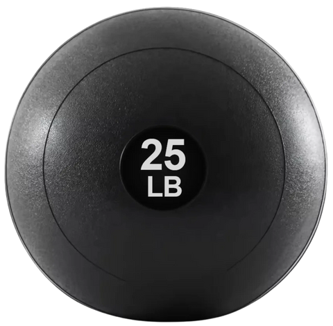 French Fitness - 14" Slam Ball 25 lb Non-Bounce Medicine Ball (New) - Front View