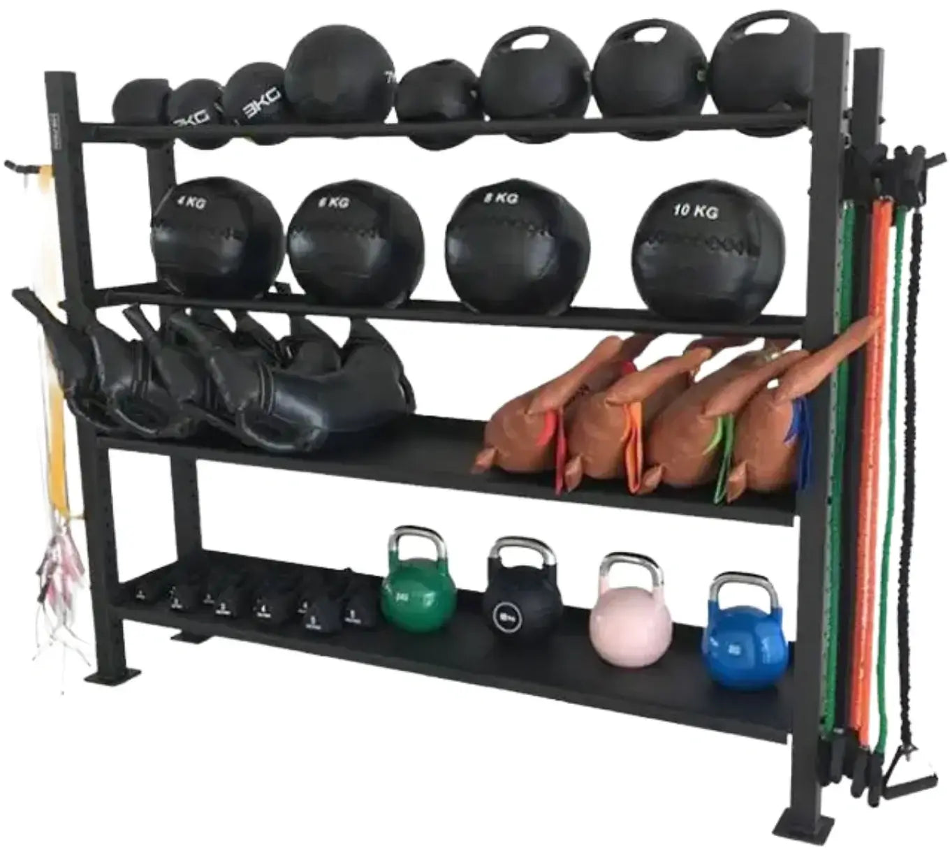 French Fitness 7 ft Combination Universal Storage Rack (New) - Close Up View