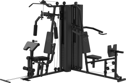 French Fitness X2 Corner Home Gym System - Black (New) Image