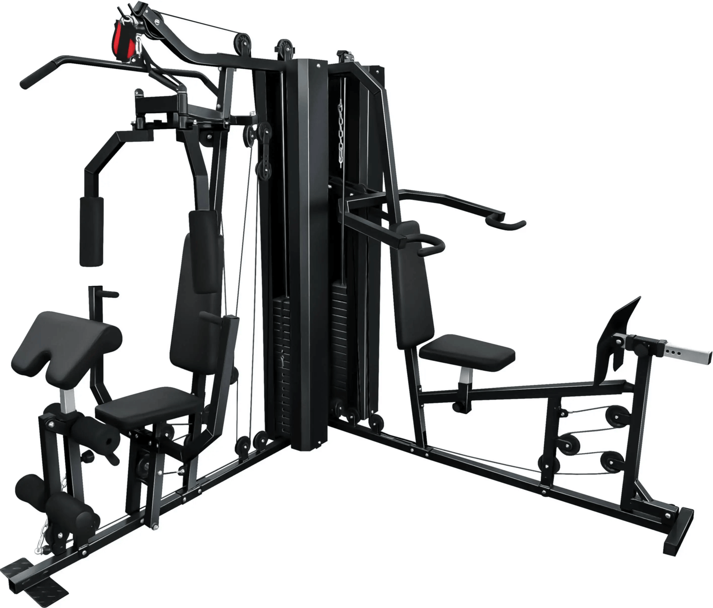 French Fitness X2 Corner Home Gym System - Black (New) Image 2