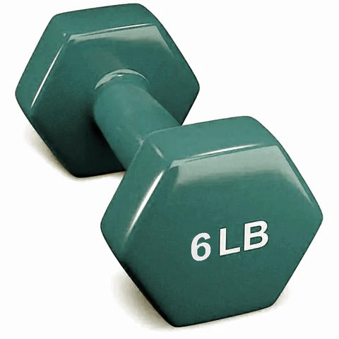 French Fitness Colorful Hex Vinyl 48 Pair Dumbbell Set w/ Body-Solid GDR500 Rack (New)