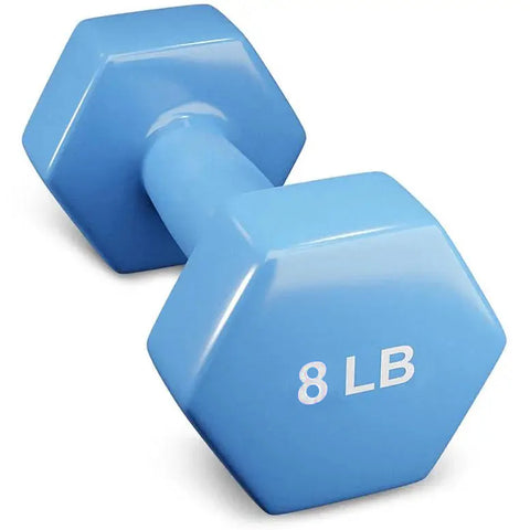 French Fitness Colorful Hex Vinyl 48 Pair Dumbbell Set w/ Body-Solid GDR500 Rack (New)