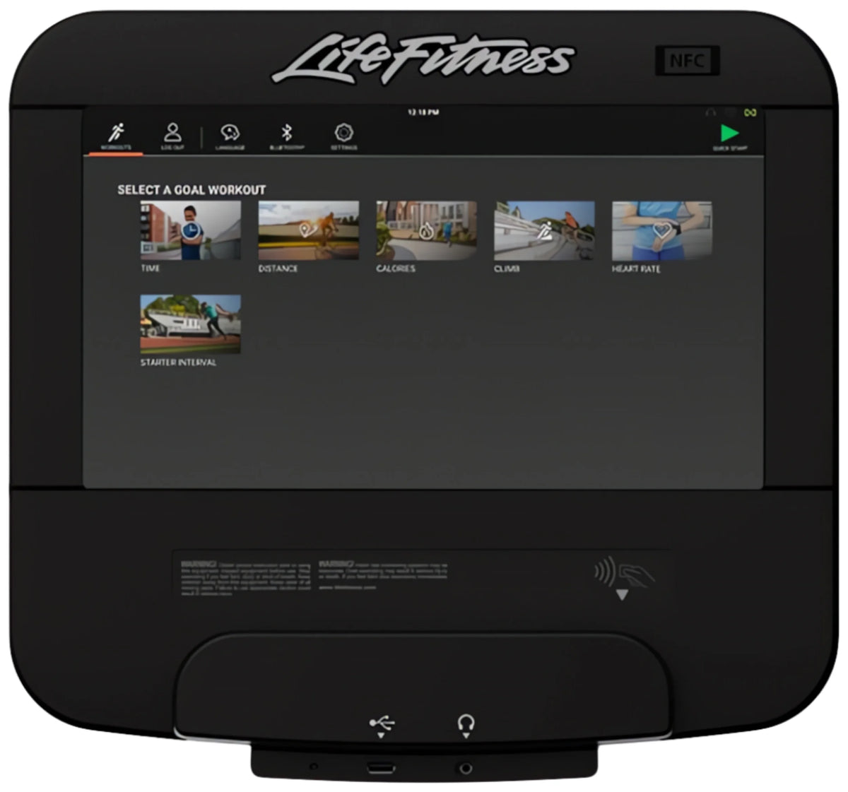 Life Fitness Discover SE3 95T Treadmill - Console View