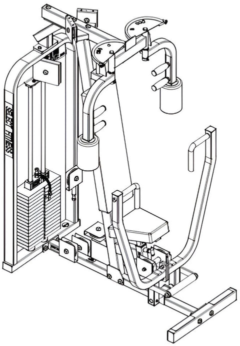 Paramount Fitness Chest Press / Vertical Butterfly (Remanufactured) Image 2